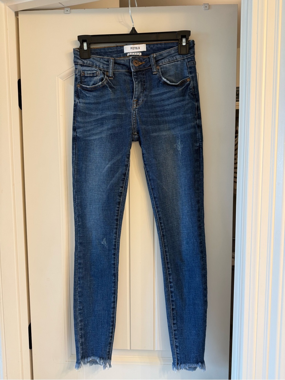pistola Indigo Blue High-Rise Skinny Jeans